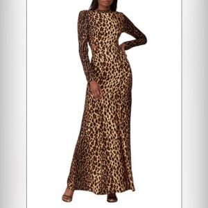 A.L.C. Animal Print Dress with Black Accents